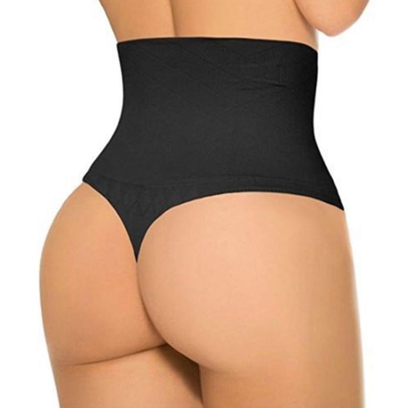 

2020 Womens High Waist Black G String Panties Sexy Underwear Lingerie Plus Size -3XL Majtki Damskie, Beige