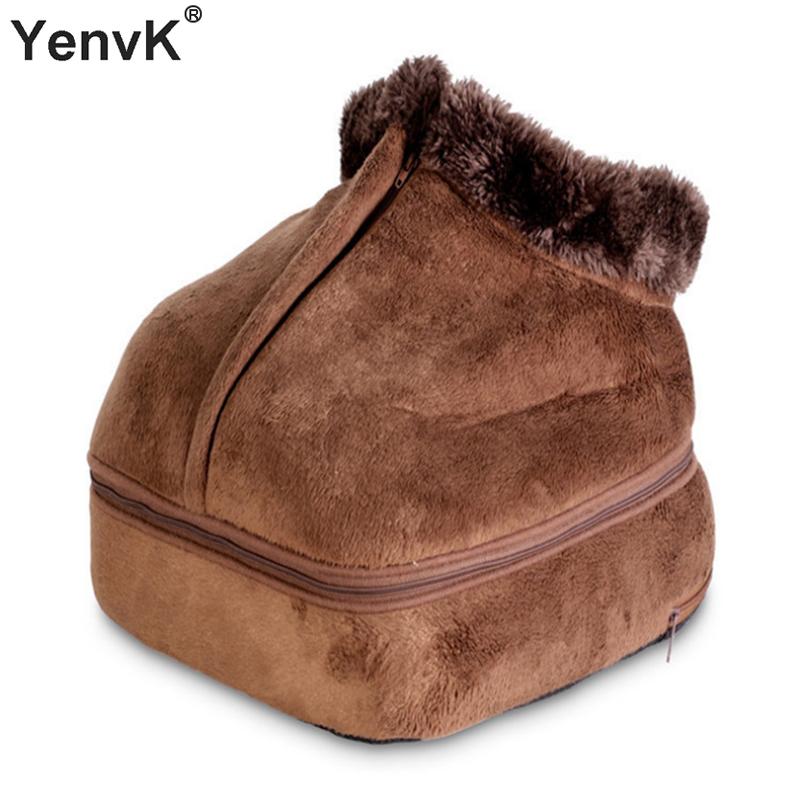 

2 IN 1 Electric Heater Warm Foot Massager Velvet Feet Fatigue Relief Heating Vibration Feet Slipper Relaxation Shoes Warming Mat