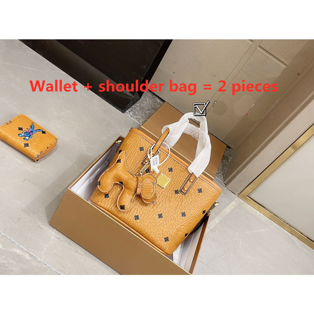 

Luxury designer brand women handbag fashion shoulder bag PU material handbag classic shopping bag Toni classic series 2 pieces, No