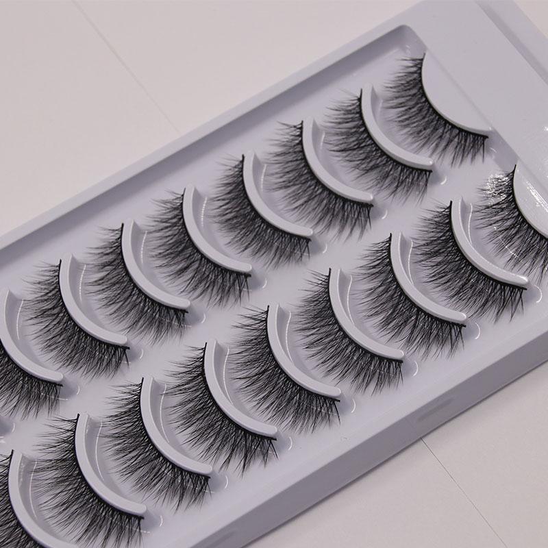 

10Pairs 3D Mink Eyelashes Makeup Natural Long False Eyelashes Dramatic Lashes Extension HandMade Fake Eyelash maquiagem