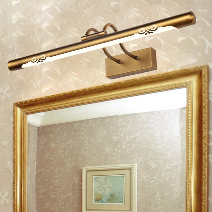 

8W/11W/15W Retro LED wall sconce lamp Fixture makeup mirror front light American style SMD 2835 bronze shell natural white 4000k