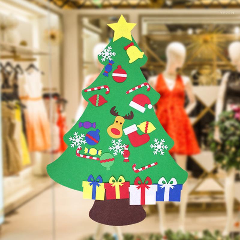 

DIY Felt Christmas Tree New Year Gifts Kids Toys Artificial Tree Wall Hanging Ornaments Christmas Decoration for Home1