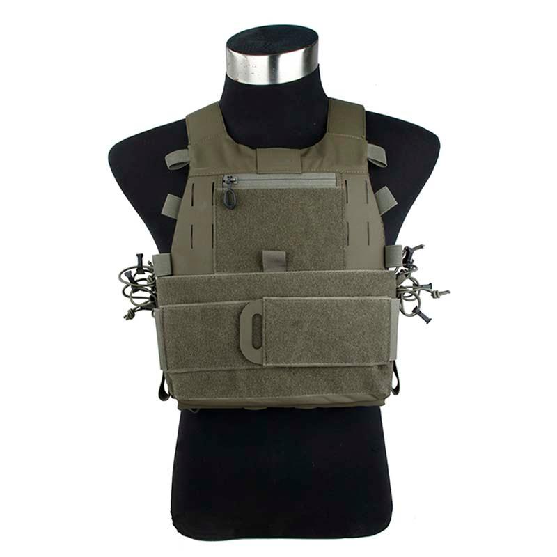 

TMC3385-RG NEW ASPC Tactical Vest Plate Carrier M Size 500D Cordura Fabric Ranger Green