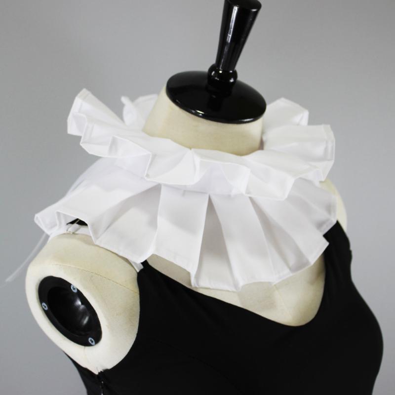 

Bow Ties Ruffles Stand Detachable Collars For Women Shirt Fake Necklace Choker Ladies Sweater Necktie Blouse False Collar