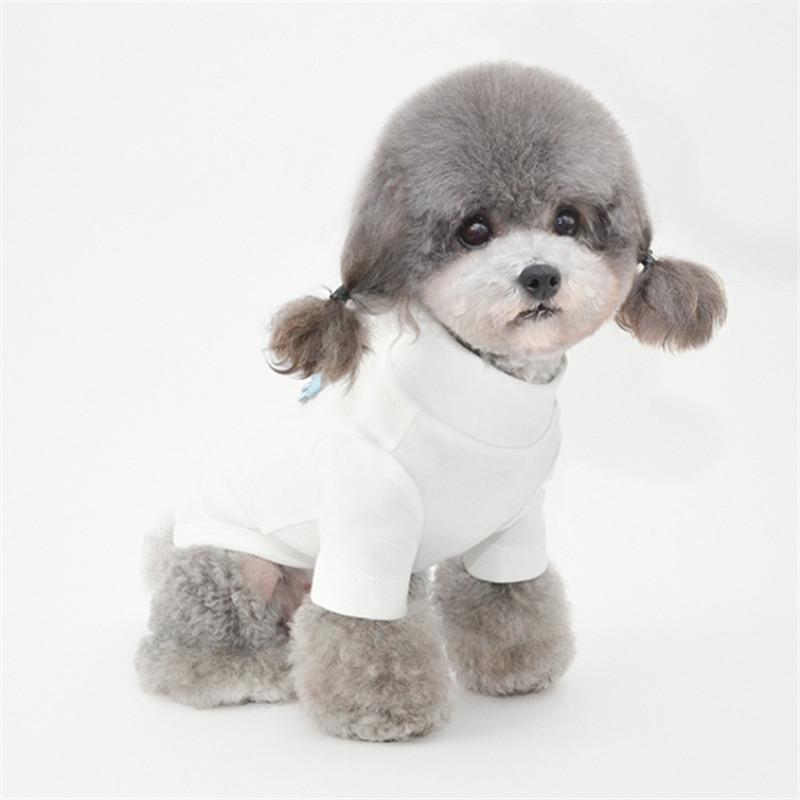 

Cotton Dog T-shirt Pajamas Cat Small Dog Puppy Clothes Pyjama Yorkshire Pomeranian Clothing Schnauzer Poodle Bichon Pet Shirt, White
