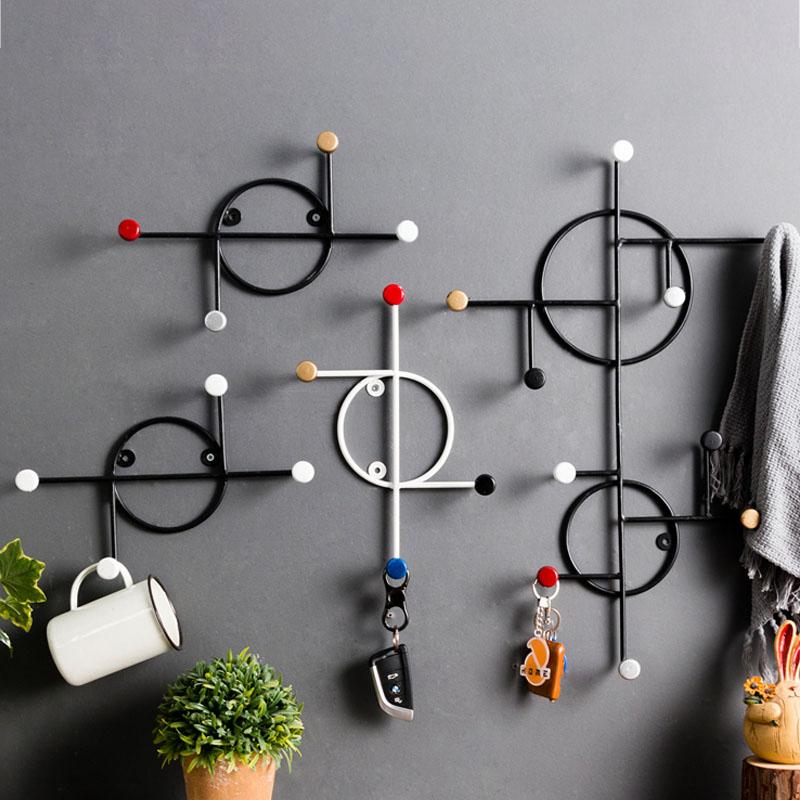 

Household Supplies Multifunction Hooks Wall Decoration Hanger Kitchen Decoration Storage Holders Metal Shelf Household Hooks
