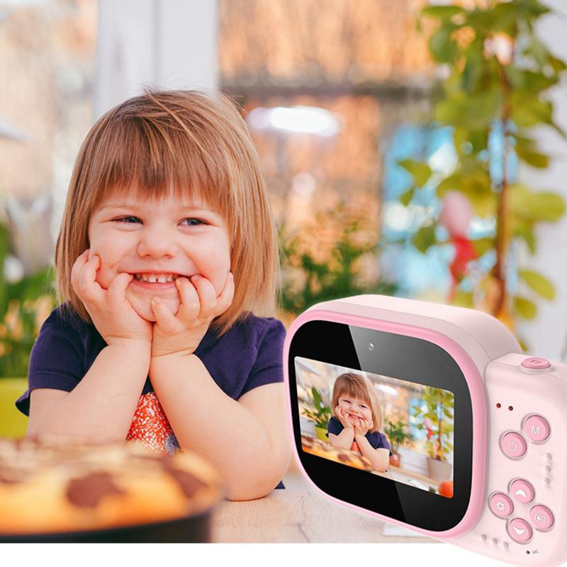 

Instant Print Camera Children's Timely Printing Camera HD 1080P 100-Degree Wide-Angle Color Screen With 3 Rolls Printing Paper