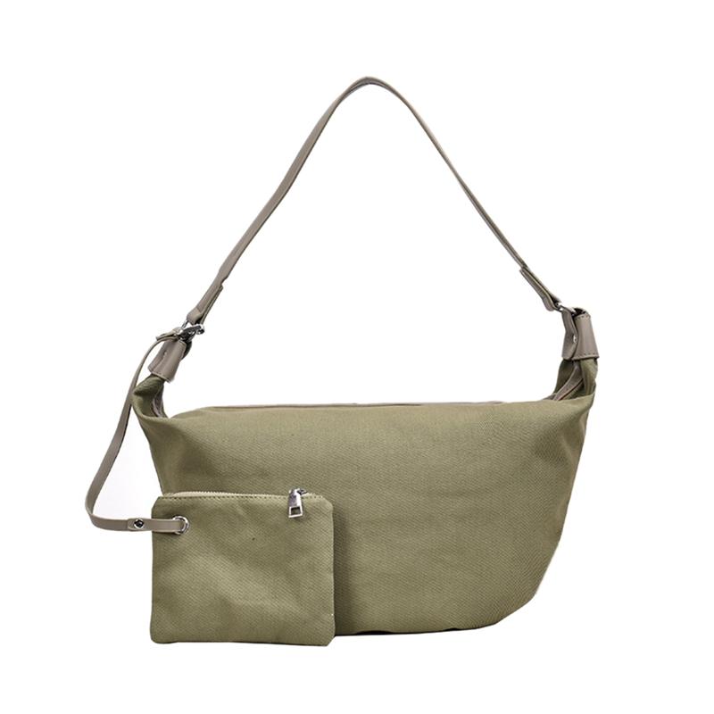 

ASDS-Women's Handbag,Female Fashion Bags,Women Shoulder Bag,Large Capacity Canvas Solid Bag,Women Messenger Bags, Green