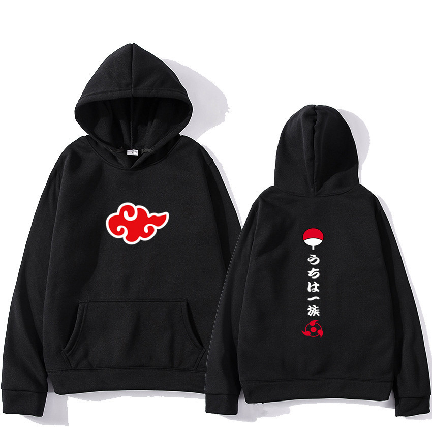 

2021 New Anime Naruto Winter Hoodies Fleece Warm Uchiha Hatake Uzumaki Clan Badge Hoodie Sweatshirt Clothes Streetwear UE1G