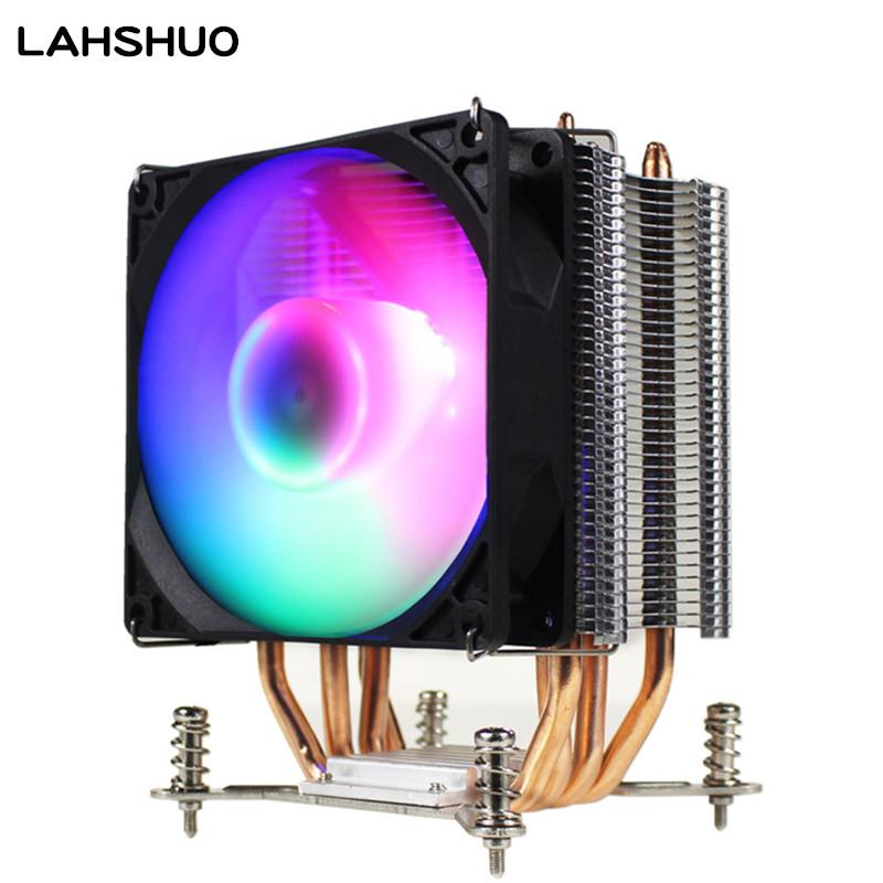 

3/4PIN RGB LED CPU Cooler 4-Heatpipe 12V 9cm Cooling Heatsink Radiator for LGA 2011 X79 X99 X299