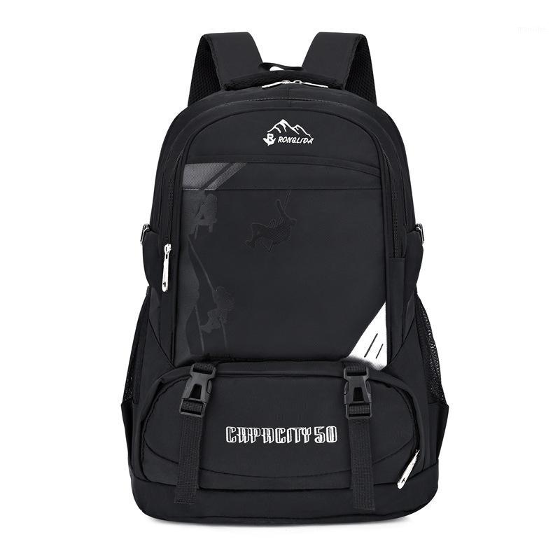 

50L men backpack travel back pack unisex sports outdoor hiking bags trekking cycling rucksack Climbing Camping backpack for male1, Black