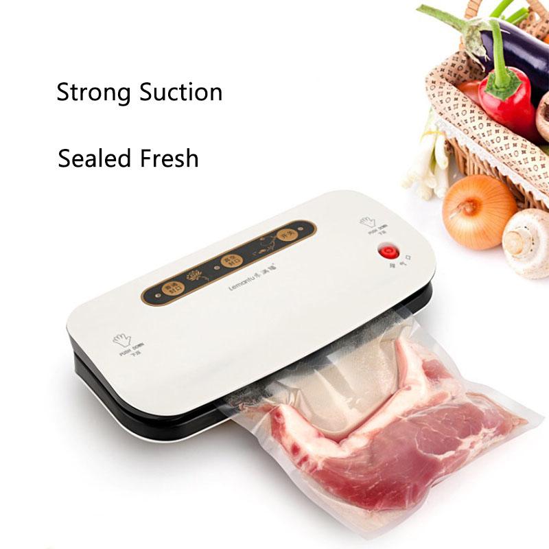 

110-240V Automatic Vacuum Sealing Machine Vacuum Sealer Strong Suction Household Packing Machine For Preservation