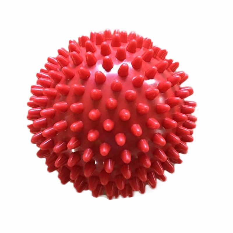 

7.5CM 6 Color Fitness Hand Massage Ball PVC Soles Hedgehog Sensory Training Grip the Ball Portable Physiotherapy Ball, Blue