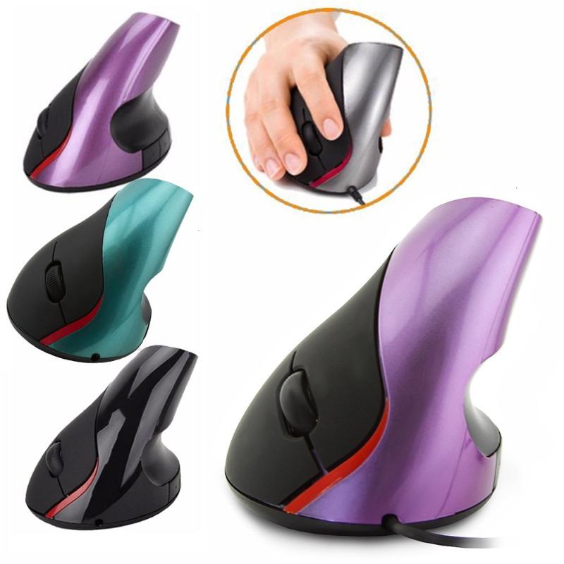 

Vertical Ergonomics Mouse Optical USB Computer 1600 DPI USB Vertical Hand-held 5 Button Wired Game Mause For Drop Shipping
