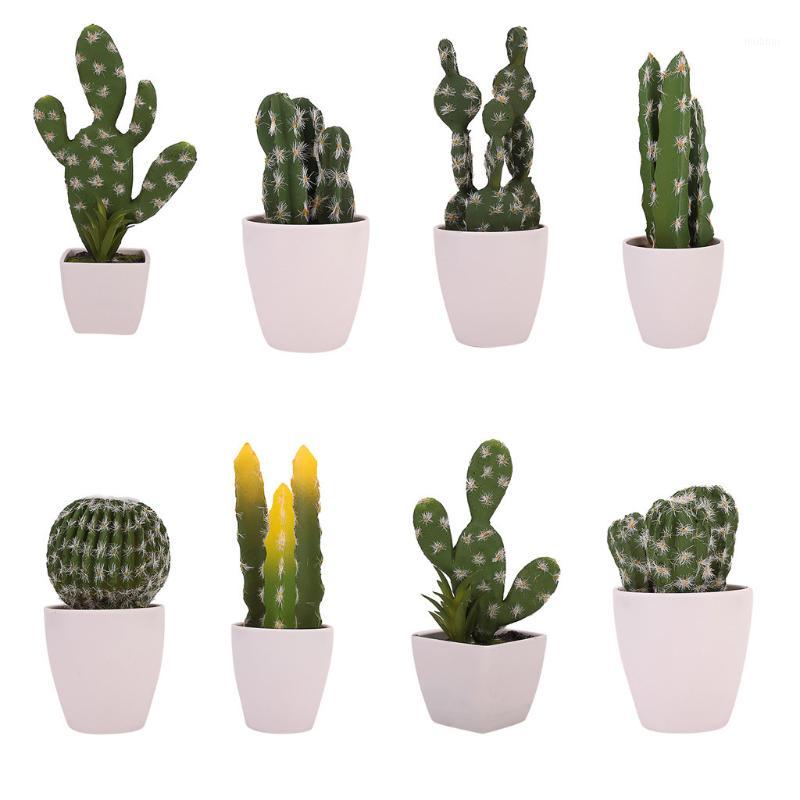 

Artificial plant bonsai Simulated Potted Cactus Artificial Green Plant Potted Flower Art Home Decor A904021