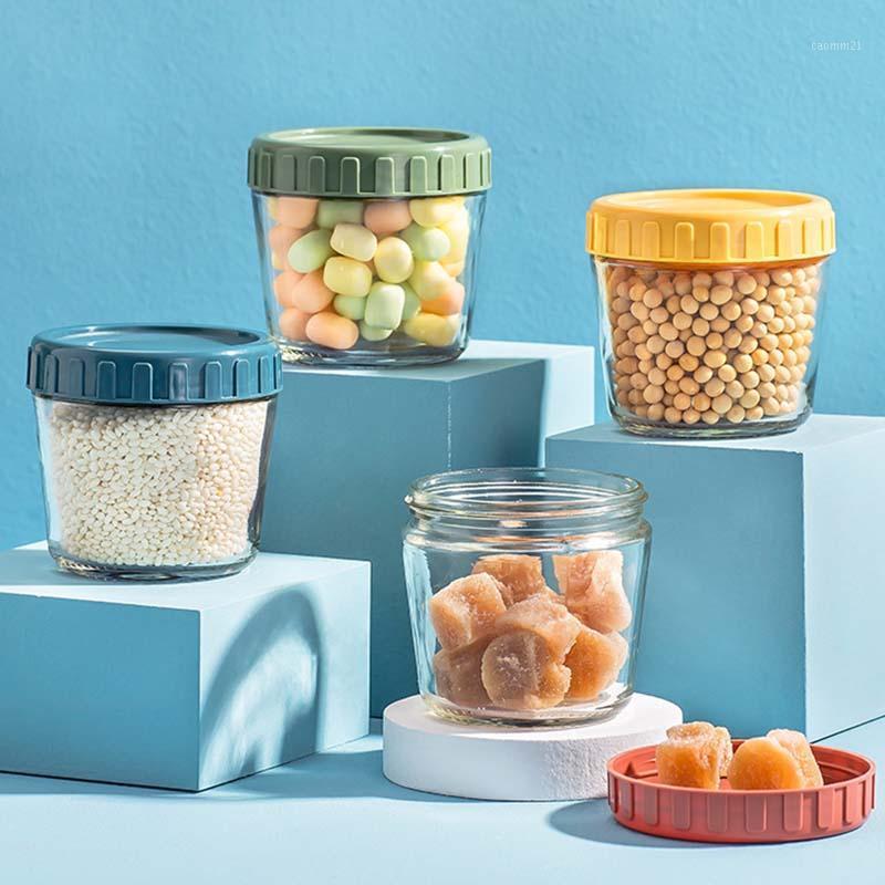 

Glass Jar Sealed Canister Storage Container Household Stackable Storage Tank Yogurt Cup Complementary Sub-Bottle1