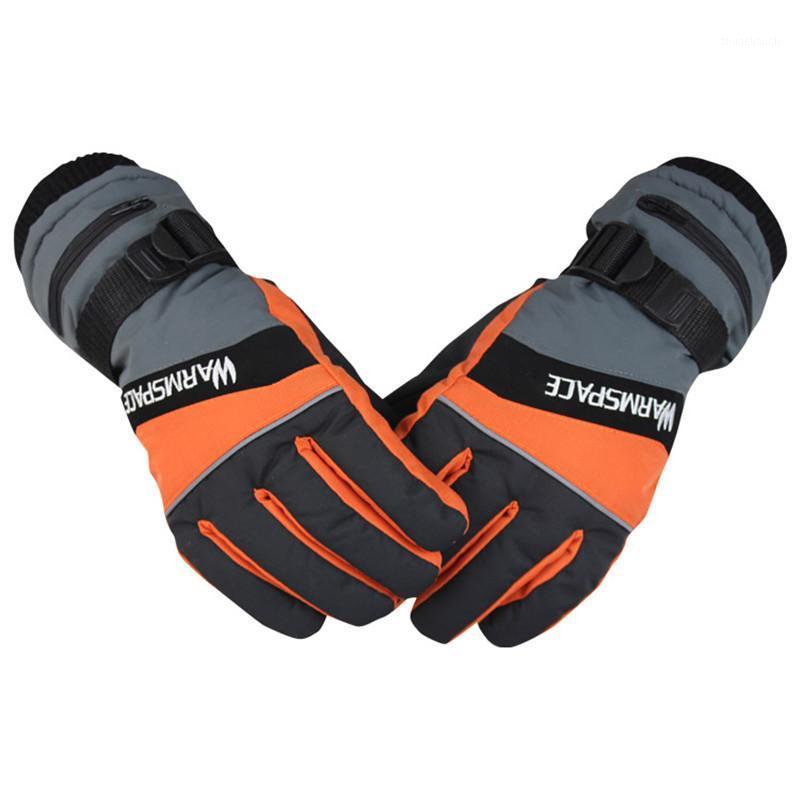 

Men's Gloves Winter Motorcycle Heated Gloves Waterproof Hunting Fishing Heating USB powered heating1, Color 2-no battery