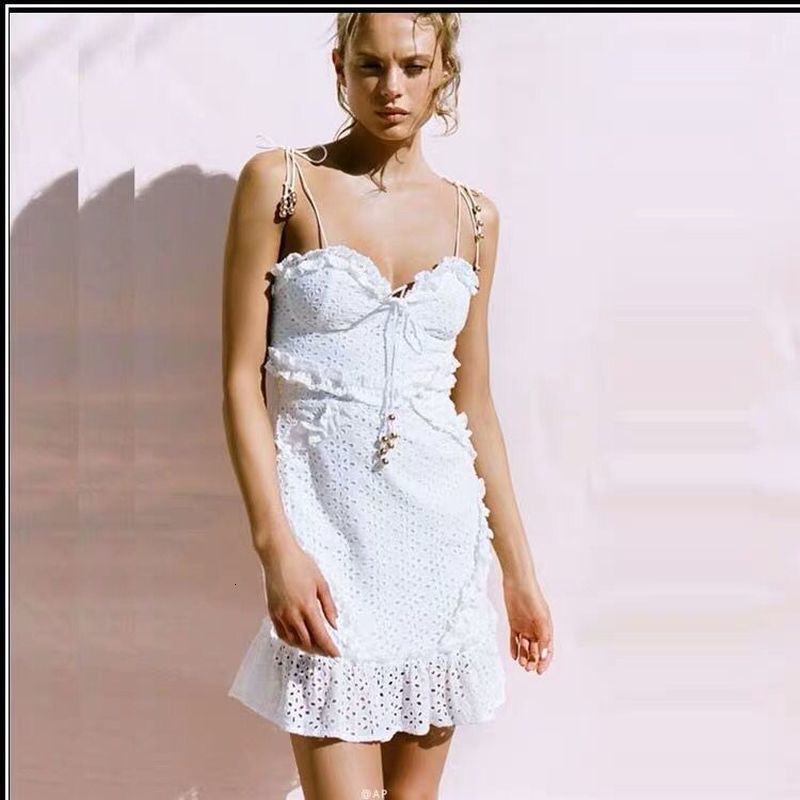 

2021 Summer Holidays Beach Dressed As Cotton Rent Mini From Ladies Sexy Skinny Cinta Chic V-neck Dresses Lx1v, Black