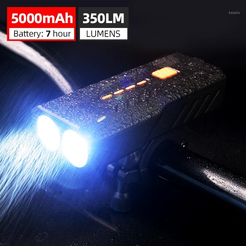 

5000mah 2400mah Bicycle Light Smart Light Sensor Front Bike IP64 Waterproof for Bike LED USB Rechargeable1