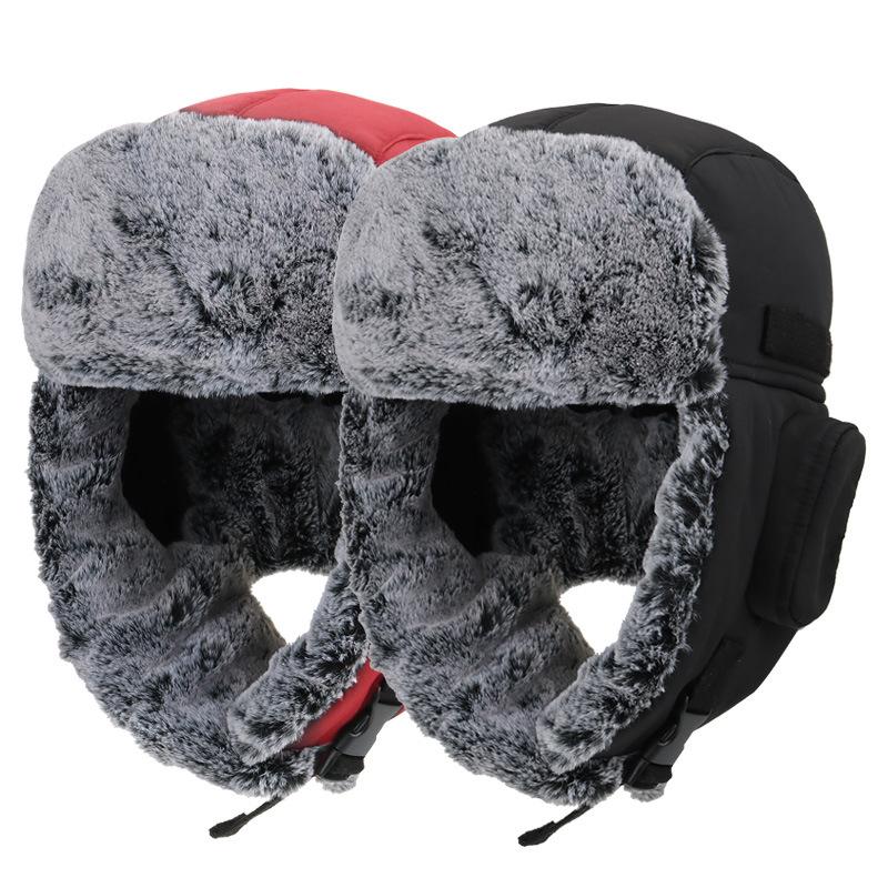 

Male and female ear protection to keep warm the cold winter hats with velvet thickening wind full face neck mask ski cap