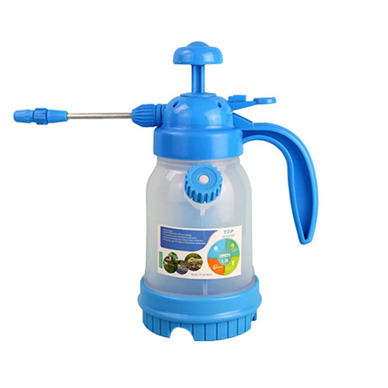 

Mist Spray Translucent Tool Watering Can High Pressure Lock Button Pot Gardening Tools Press Outdoor Multifunctional Potted Home, Blue