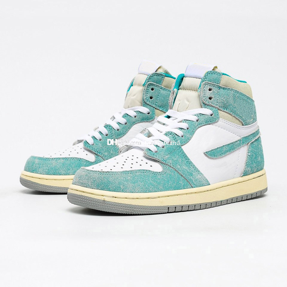 

Jumpman 1s High OG Turbo Green Basketball Shoes for Men's Skate Boots Mens Skates Boot Women's Sneakers Womens Sports Shoe 555088 311, Jumpman 1s high turbo green 555088 311