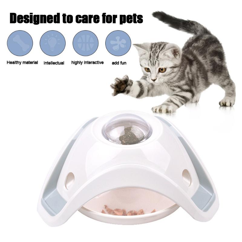 

Cat Leak Toys Pet Feeder Toy Cat Puzzle Rolling Leakage Dispenser Playing Training Educational Toy For Cats