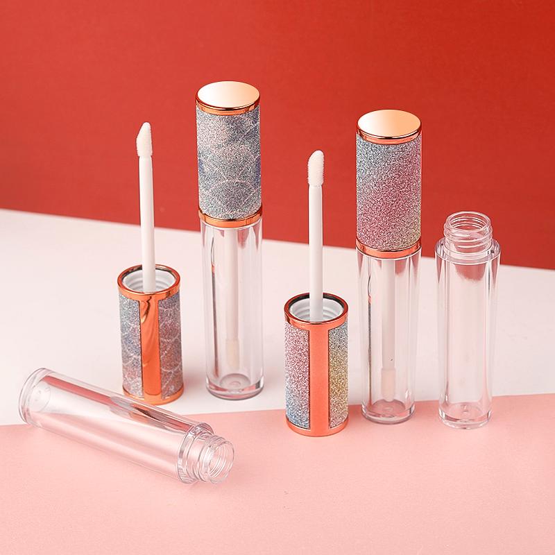 

Empty Round Lip Gloss Tube High Grade Clear Plastic Lip Gloss Containers Filling Bottle Cosmetic Packaging Containers 10/50pcs