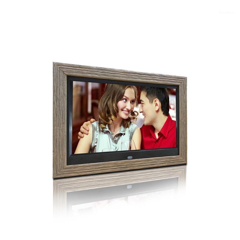 

10 inch wooden frame advertising digital photo frame digital photo autoplay picture video support 1080P1