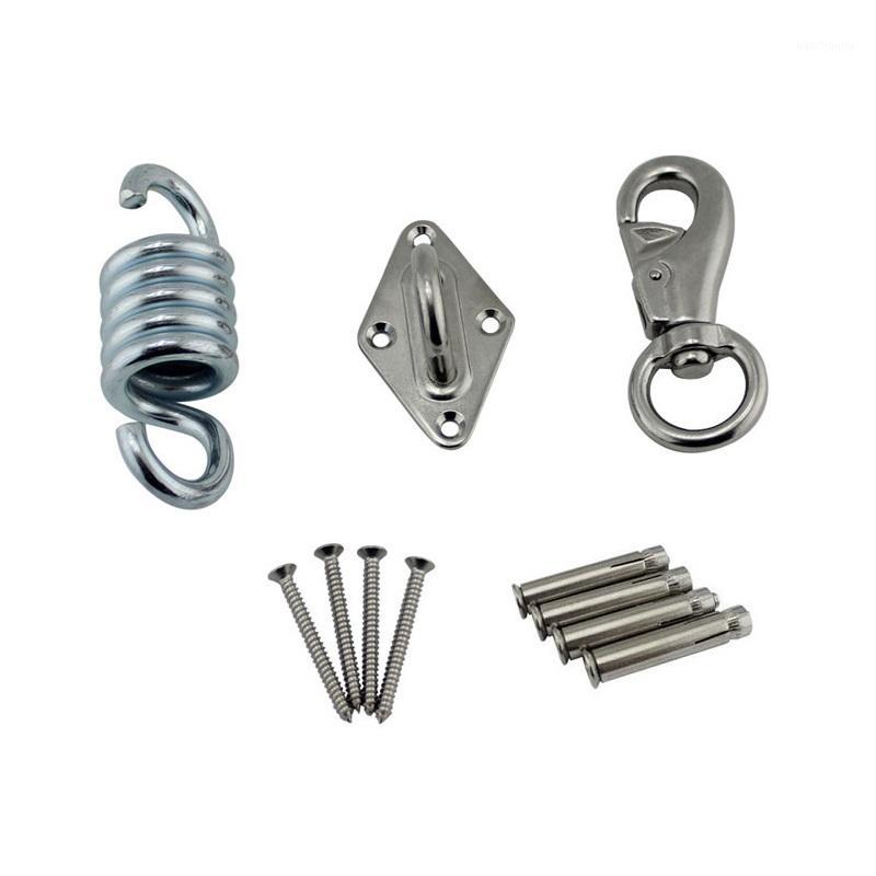 

Hammock Chair Hanging Kit Load Capacity 700 lb Stainless Steel Hammock Spring Swivel Hook Ceiling Mount Set for Punching Bag1