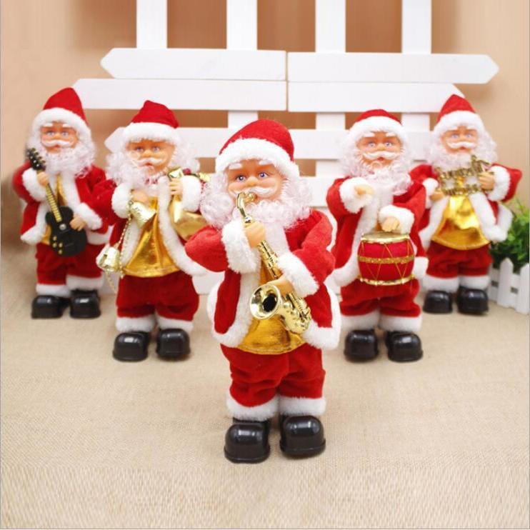 

Santa Claus Xmas Doll Electric Santa Claus Toy Electric Dancing Music Santa Claus Toy Christmas Decorations Party Christmas Gifts Wholesale