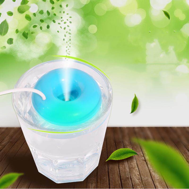 

Mini Portable Donuts USB Air Humidifier Purifier Aroma Diffuser Steam For Home