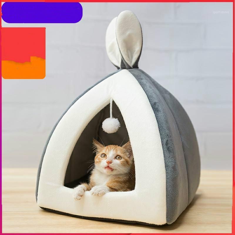 

Hot sell Pet Cat Bed Indoor cats House Warm Travel Small for Kitten Mats Dog Nest Collapsible Cave Cute Sleeping Winter Products1