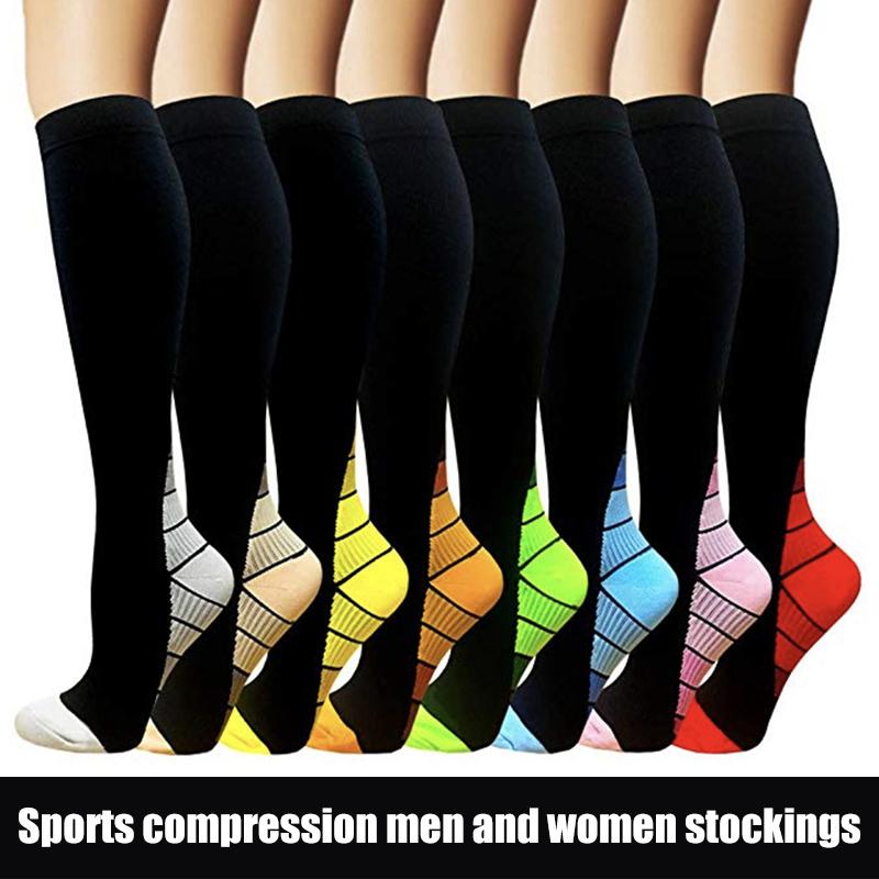 

Compression Socks for Men Women Athletic Sports Long Socks Stockings for Running Outdoor Daily LDF668, Green
