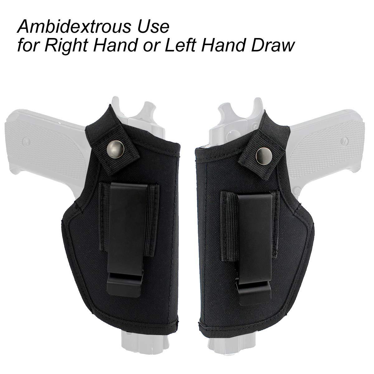 Tactical Concealed Carry Belt Metal Clip IWB OWB Holster Airsoft Gun Bag for All Sizes Handguns-image-629001987