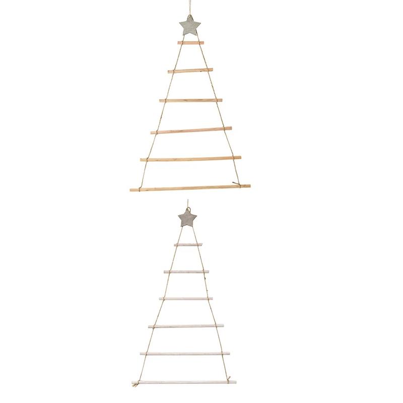 

DIY Wooden Christmas Tree Wooden Wall Hanging Christmas Tree New Year Decoration for Home Ornaments