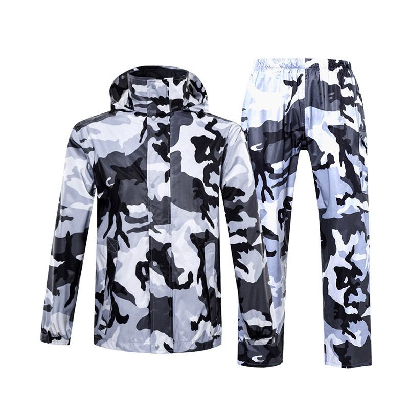 

Hot Camouflage Raincoat Women/Men Suit Rain Coat Outdoor Hood Women's Raincoat Motorcycle Fishing Camping Rain Gear Men's Coat Y200324