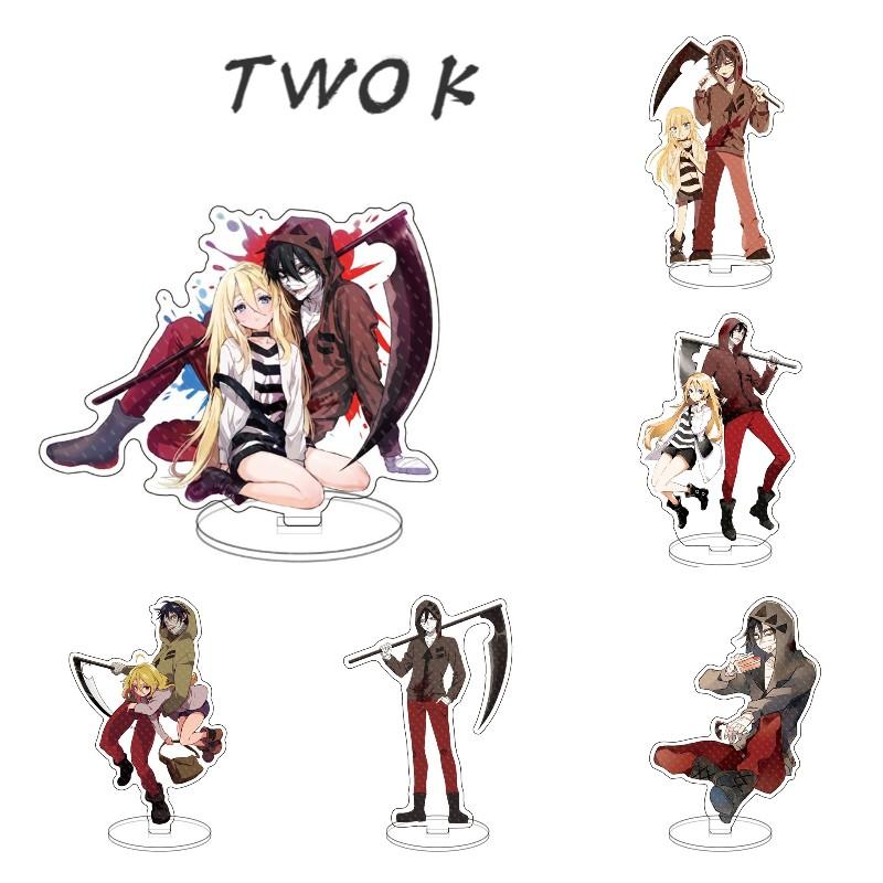 

Keychains 16cm Angels Of Death Anime Figure Acrylic Stand Model Action Figures Decoration Sign Cosplay Collectible Keychain
