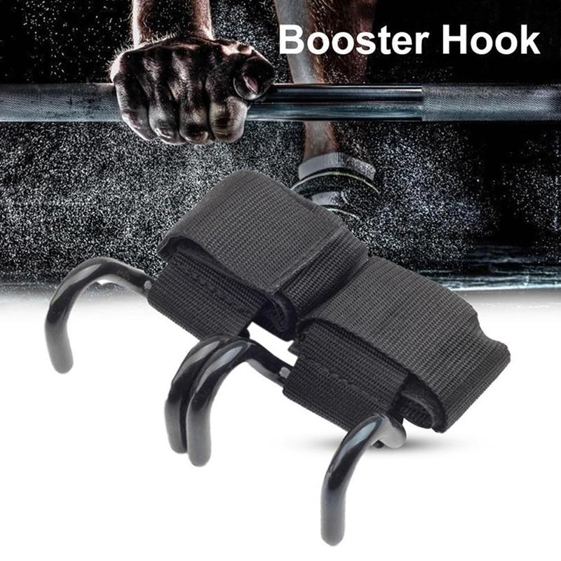 

Pro Weight Lifting Training Gym Hook Grips Straps Gloves Wrist Support Per Polso