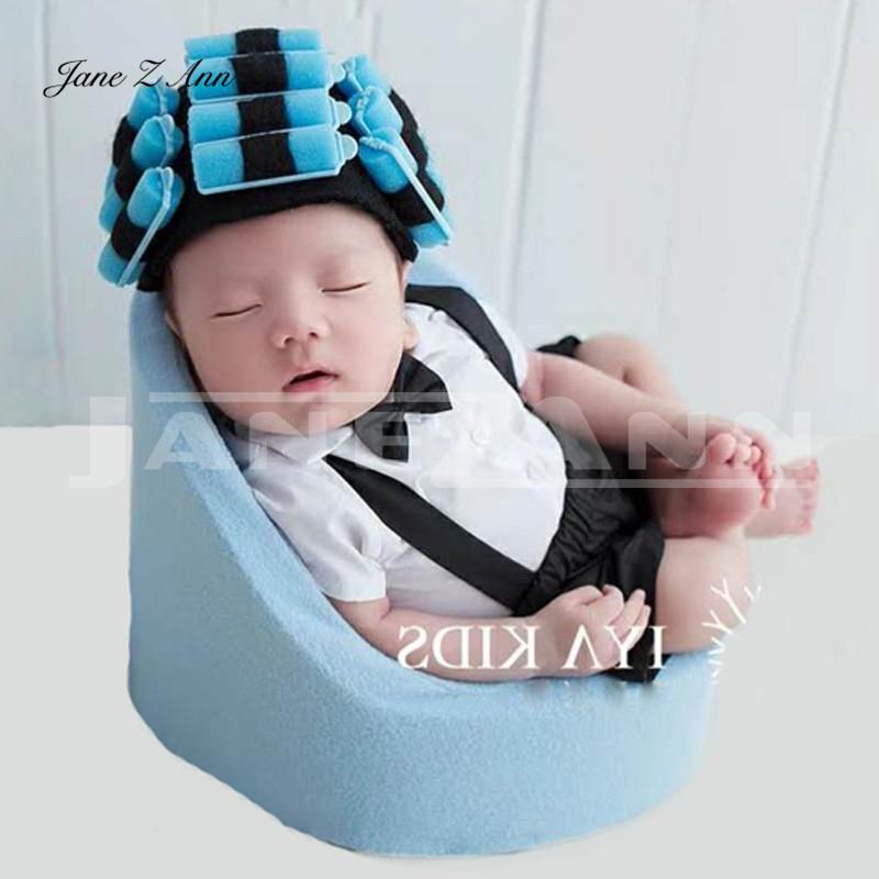 

Jane Z Ann Newborn photography props hair doing sofa costumes for baby photo studio shooting accessories, Hair hat