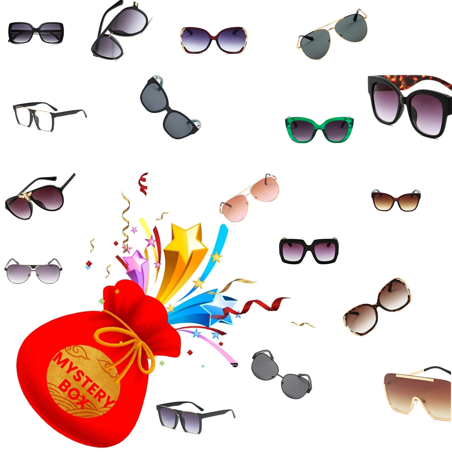 

Sunglasses Mystery Box Keychains Surprise Gift Premium Designer Sun Glasses Boutique Random Item Brand Glasses Wholesale Lucky Boxs
