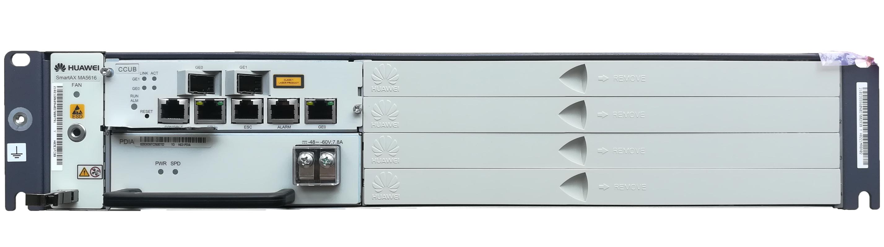 

original Hua wei MA5616 with control board CCUB and DC power board PDIA