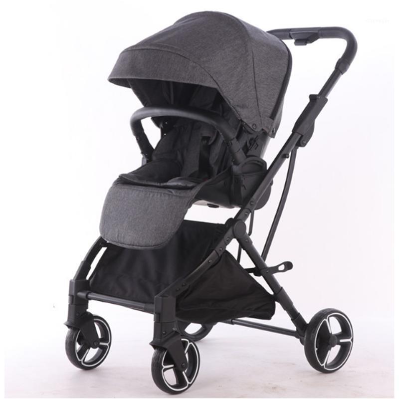 

Baby stroller two-way high landscape lightweight Foldable Can Sit Can Lie Baby Pushchair stroller cart1