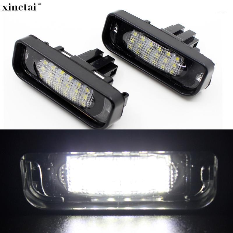 

2PCS Canbus Error Free LED Number License Plate Light for W220 S Class S320 S350 S500 S55 S600 S651, As pic