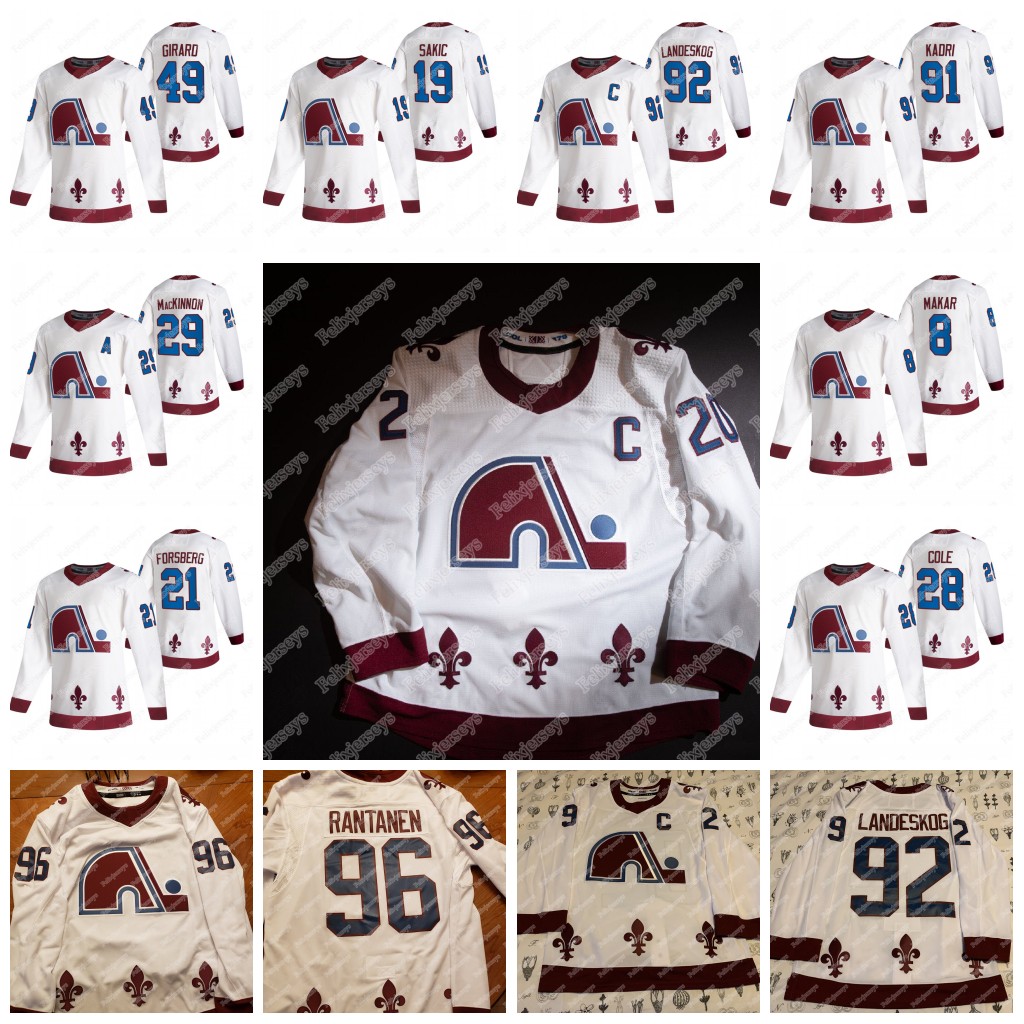 

Colorado Avalanche 2021 Reverse Retro Jersey Nathan MacKinnon Cale Makar Joe Sakic Mikko Rantanen Gabriel Landeskog Burakovsky Ian Cole, 2019 all star black men: size s-3xl
