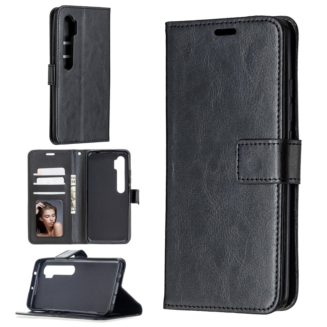 

For Xiaomi Mi Note 10 Lite Crazy Horse Texture Horizontal Flip Leather Case with Holder Card Slots Wallet Photo Frame