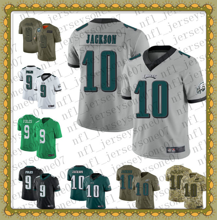 

Custom Mens women youth philadelphia eagles 9 Nick Foles 10 DeSean JacksonGreen Stitched Football 100th Season Vapor Limited Jersey, Black
