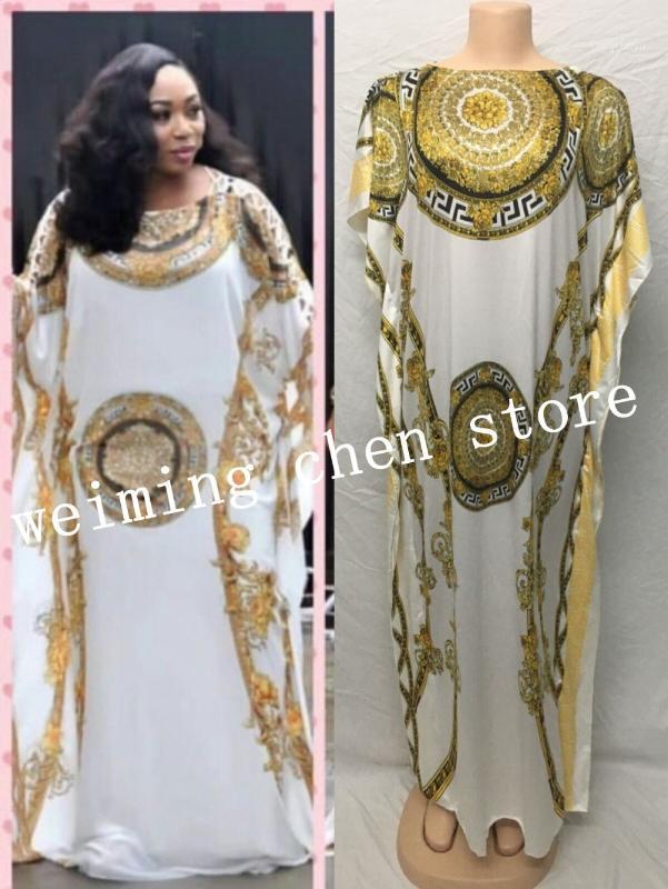 

Dress Length:140cm Chest:116cm New fashion print sleeve loose style dashiki stripe long dresses for lady/women1