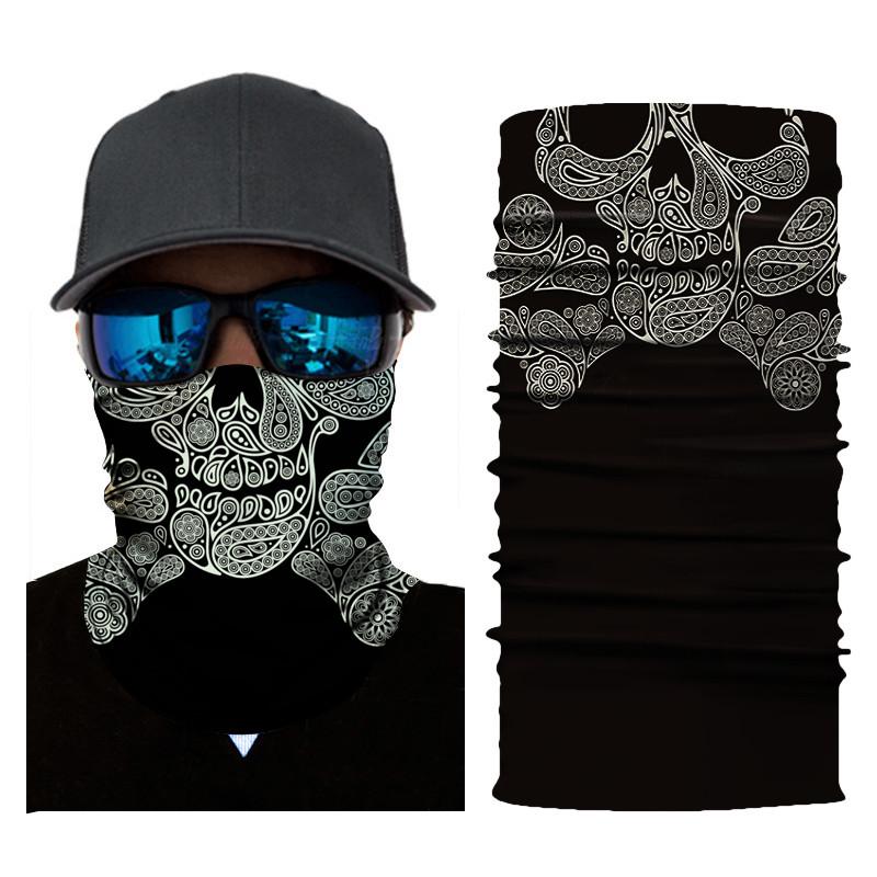 

Summer Women 3D Fashion Print Ring Scarf Microfiber Seamless Tubular Hijab Scarf Magic Bicycle Mask Bandana braga cuello buffe