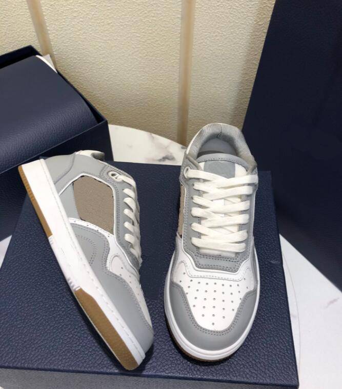 

2020 designer men and women leisure low top high top sports shoes leather sports shoes leather TPU bottom size 35-44 A4, Black